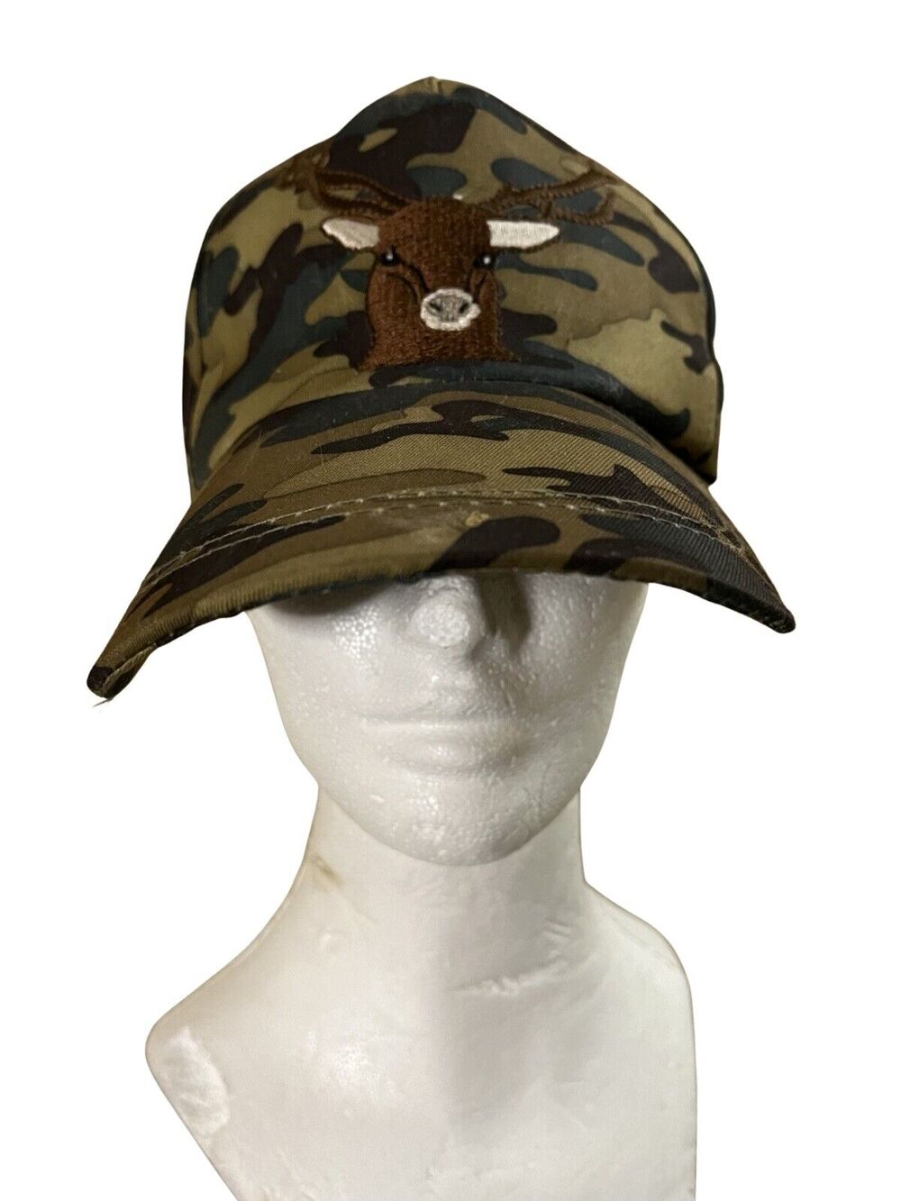 Dan Dee Camo Snapback Hat with Deer Embroidery